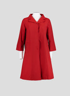 011 Vintage A-line Coat — Red