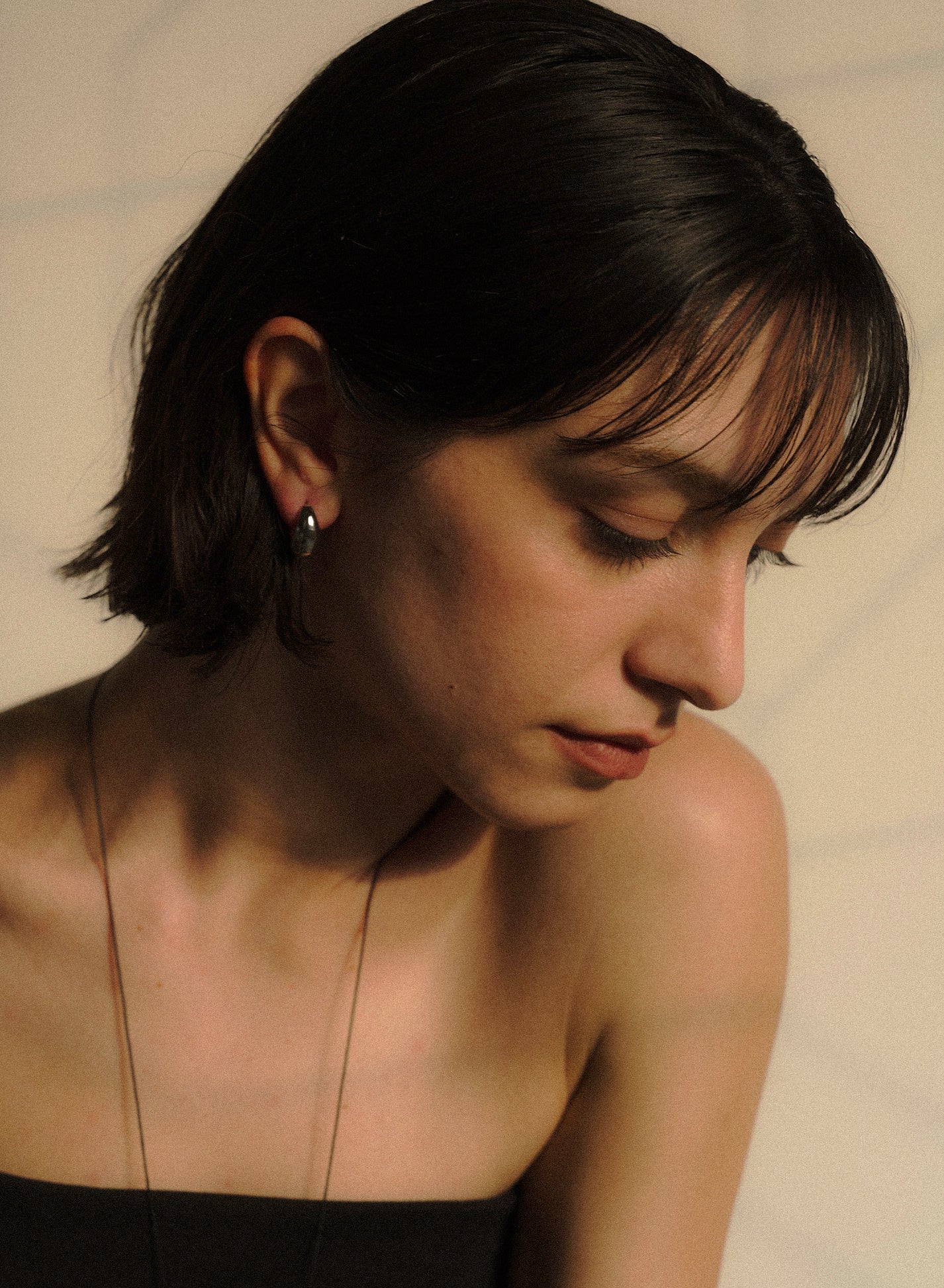 The Luna Curve One-Touch Hoop Earrings