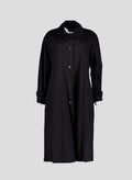 010 Vintage Maxi Raglan Coat — Black