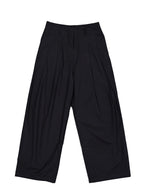 Light Wide-Leg Pants - (Cream/Black)