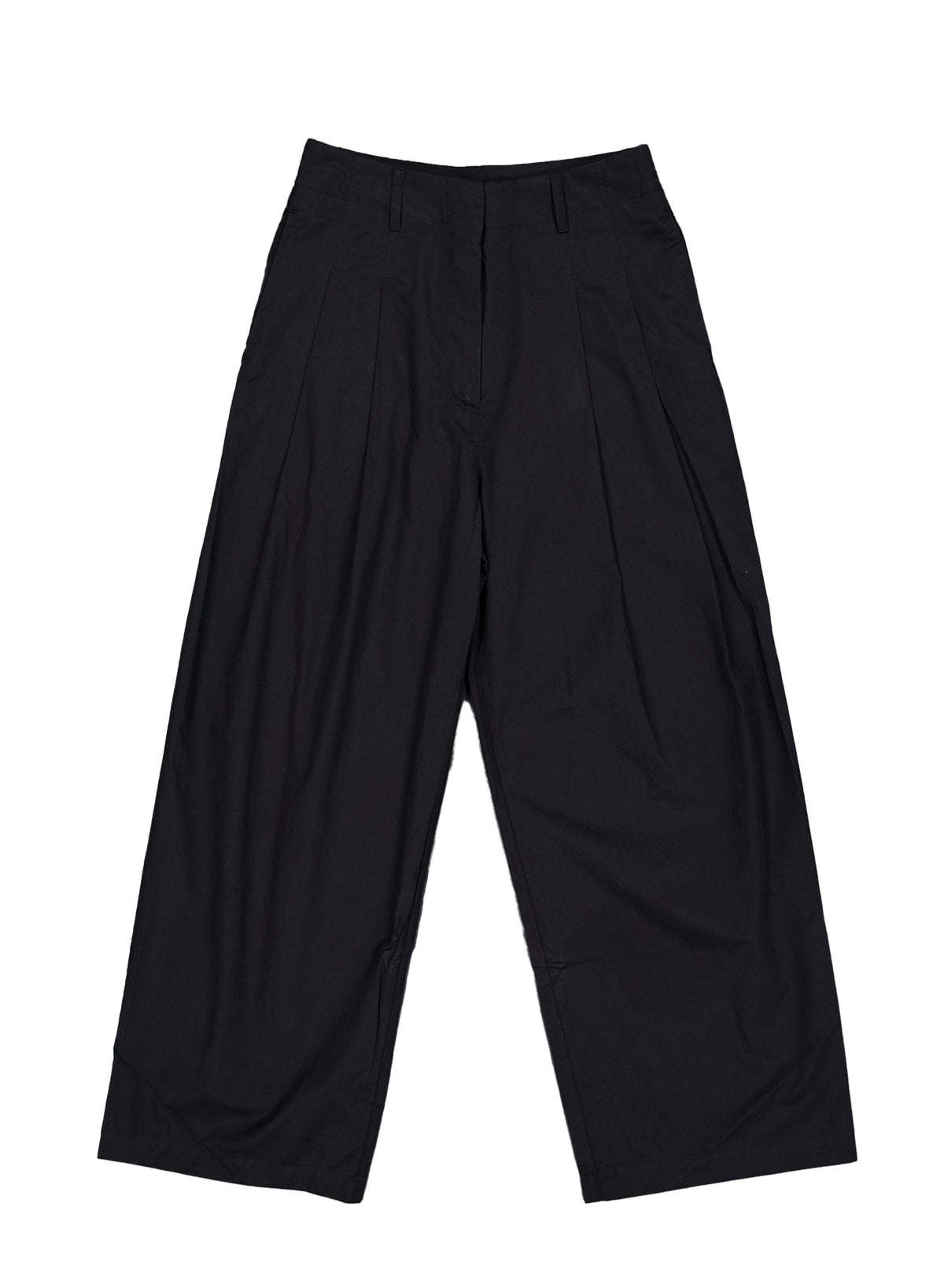 Light Wide-Leg Pants - (Cream/Black)
