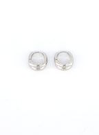 The Luna Curve One-Touch Hoop Earrings