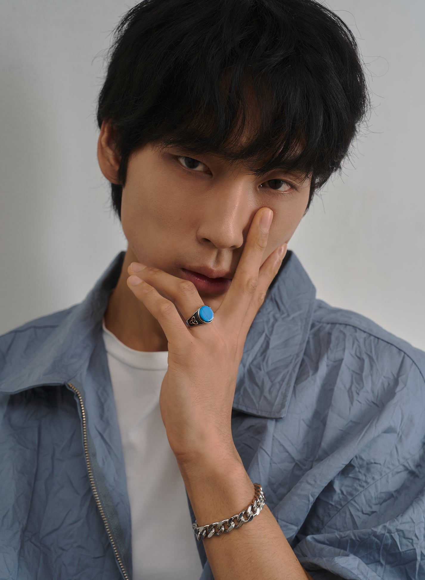 Turquoise Surgical Steel Ring • Surgical Steel