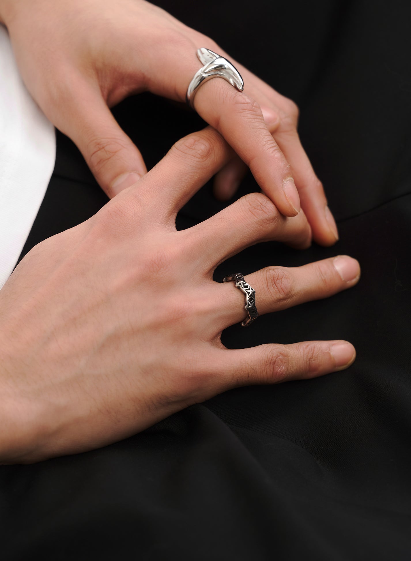 Star Pattern Ring • Surgical Steel