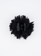 Flower Pleated Hair Claw Clip