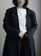 009 Vintage Maxi Swing Coat — Black