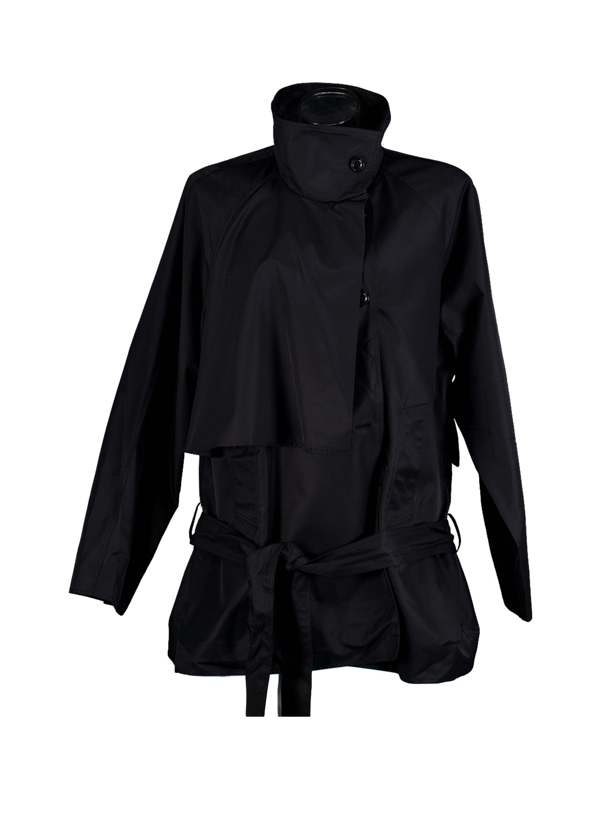 Low Trench Jacket - Black