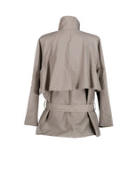 Low Trench Jacket - Warm Grey