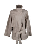 Low Trench Jacket - Warm Grey