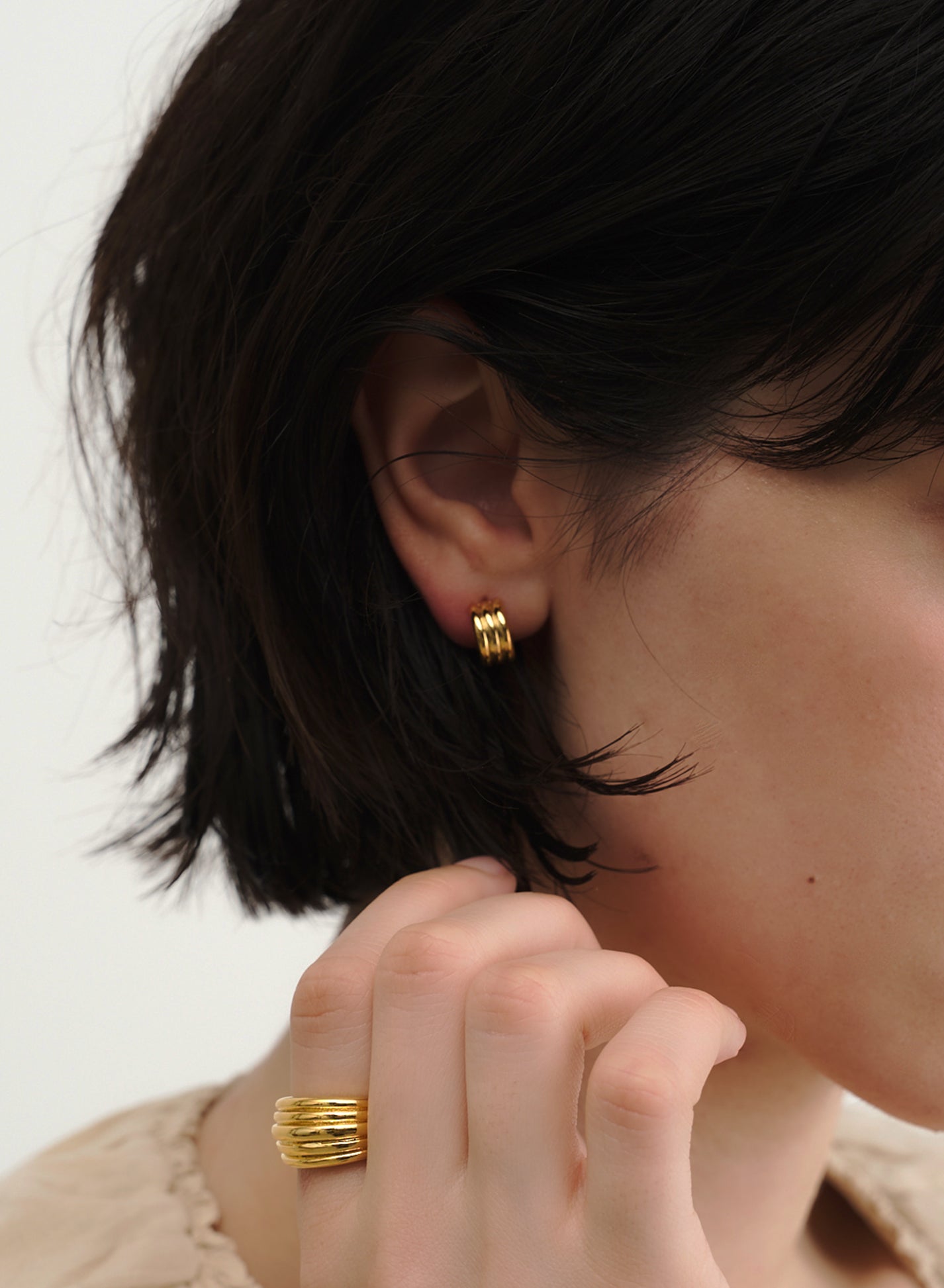 Layered Simple Earring