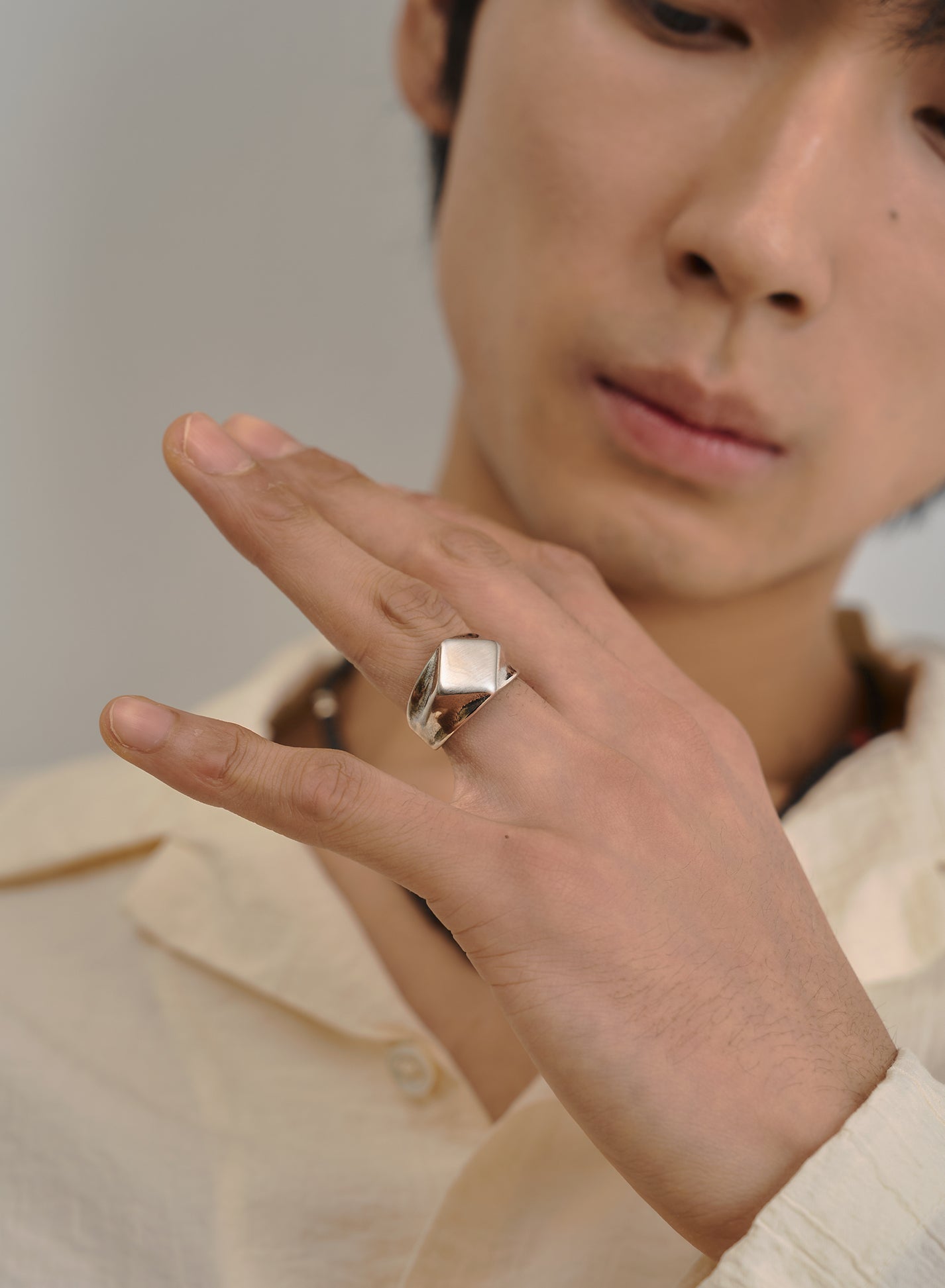 Pyramid Signet Ring  • Surgical Steel