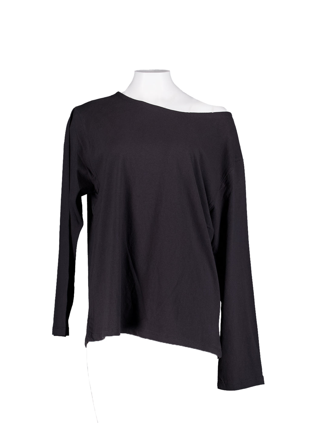 Nouvelle Off-Shoulder Tee - Charcoal