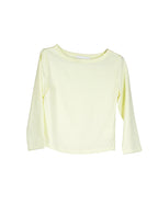 Boat Neck 3/4 Sleeve Tee - (Lemon/Black)
