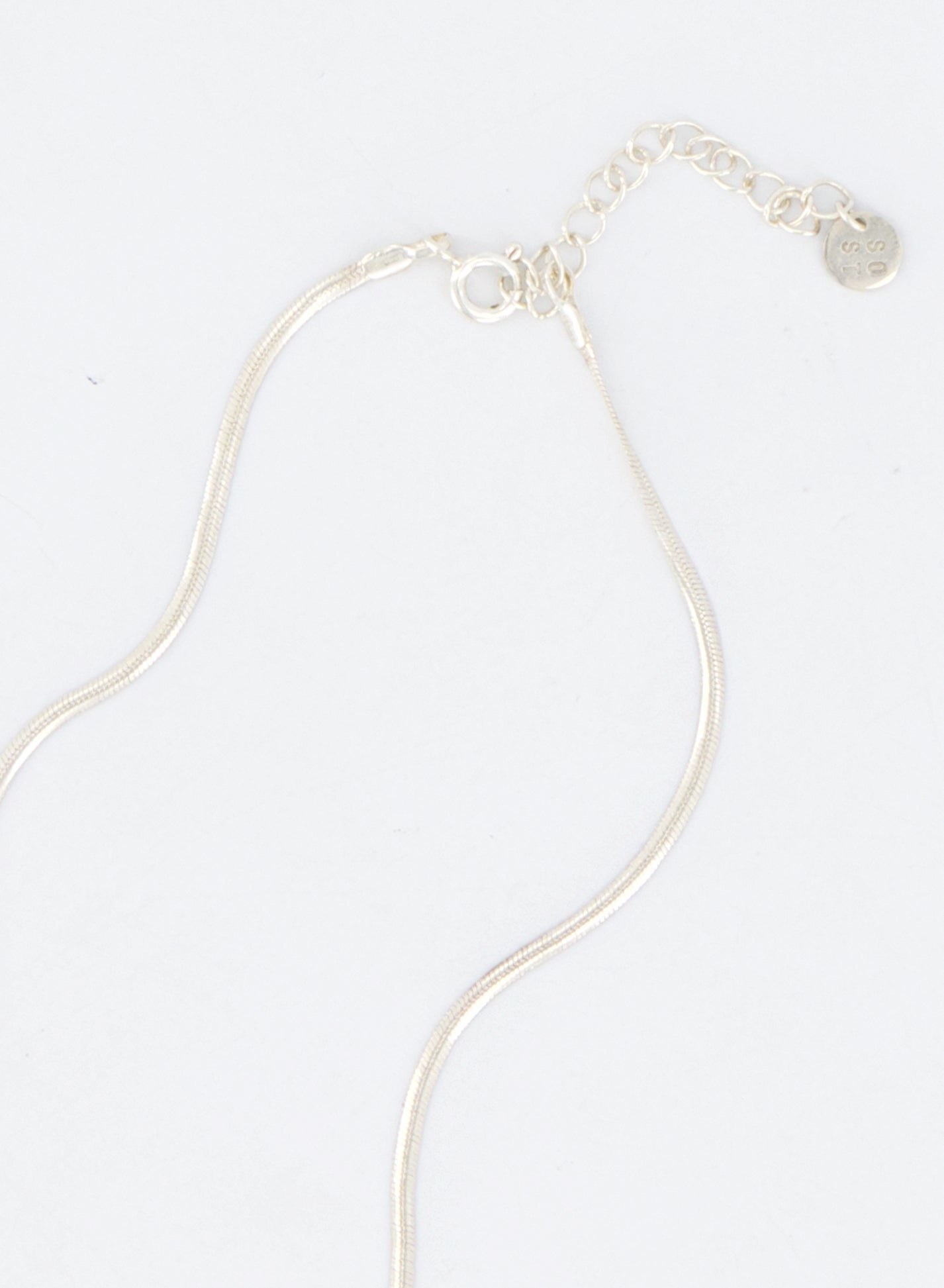 Flat Square Snake Chain Necklace