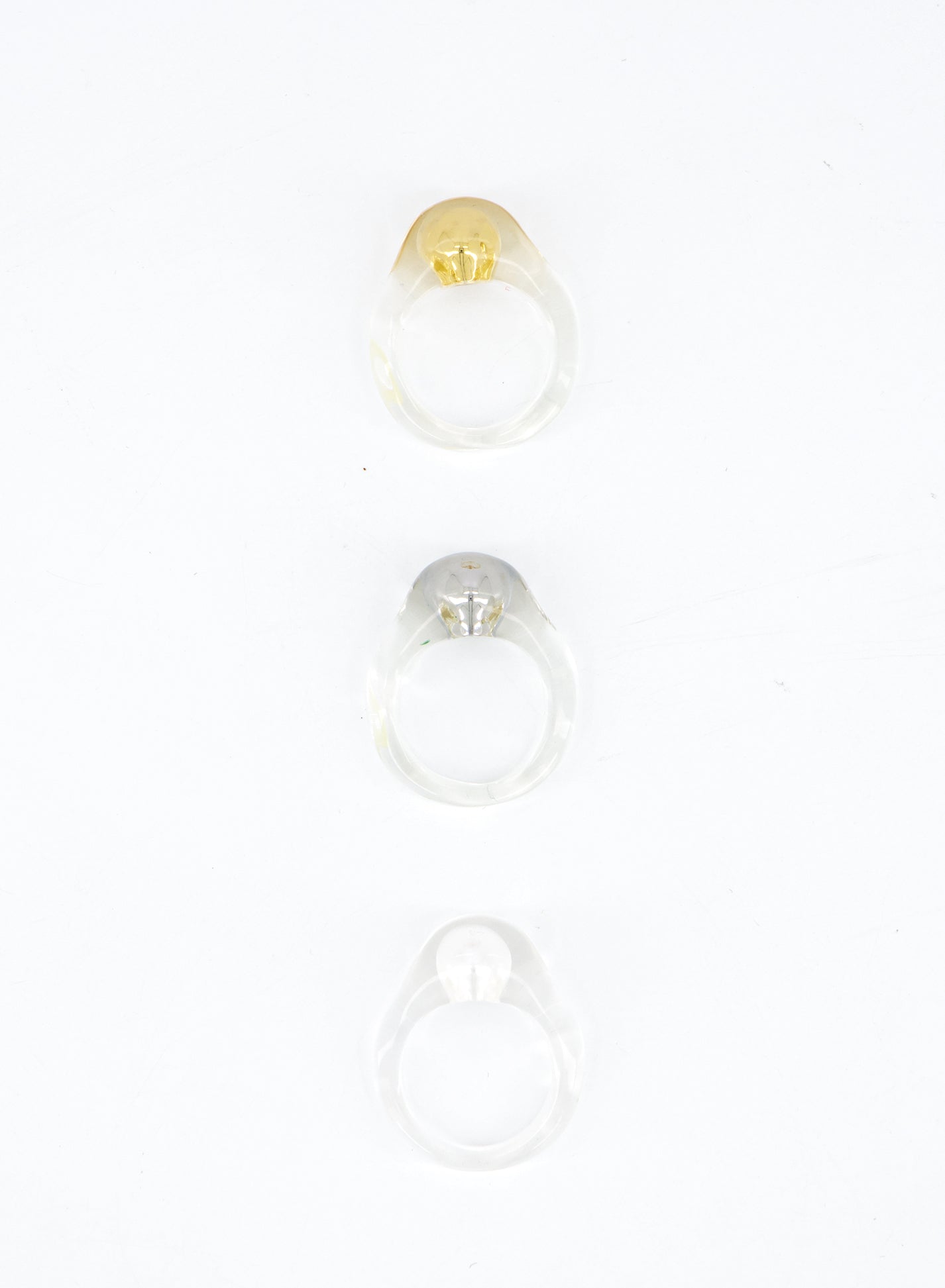 Clear Pearl Ring