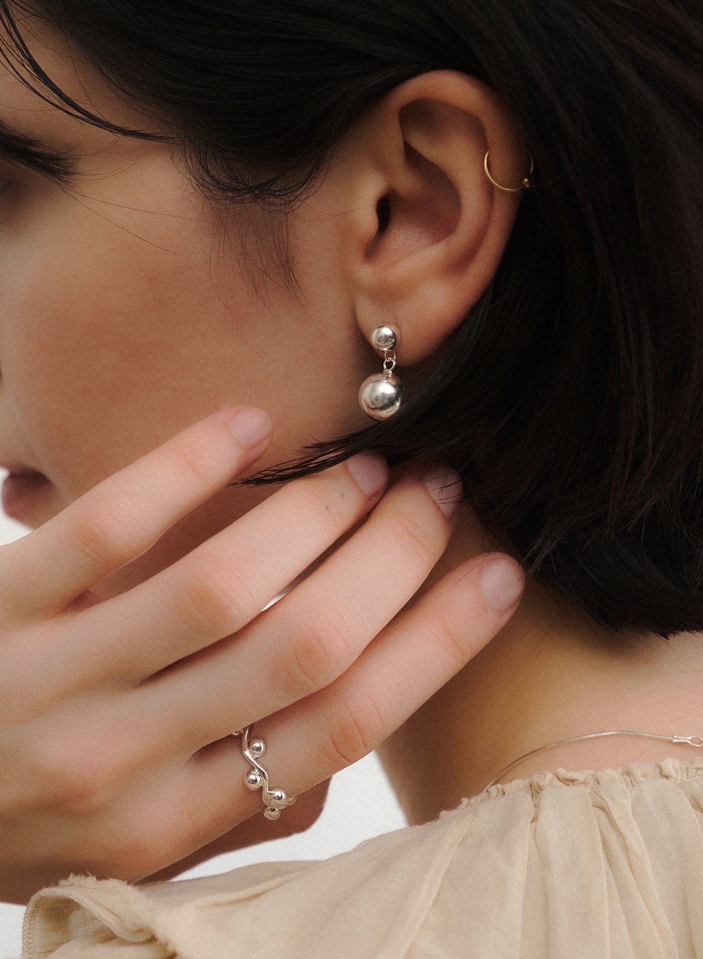 [Exclusive]Double Ball Earring