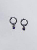 Birthstone Heart Hoops • Surgical Steel