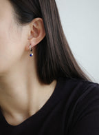 Birthstone Heart Hoops • Surgical Steel