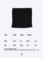 Terry Tube Top - Black