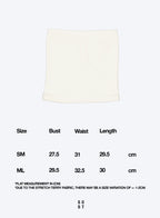 Terry Tube Top - Cream