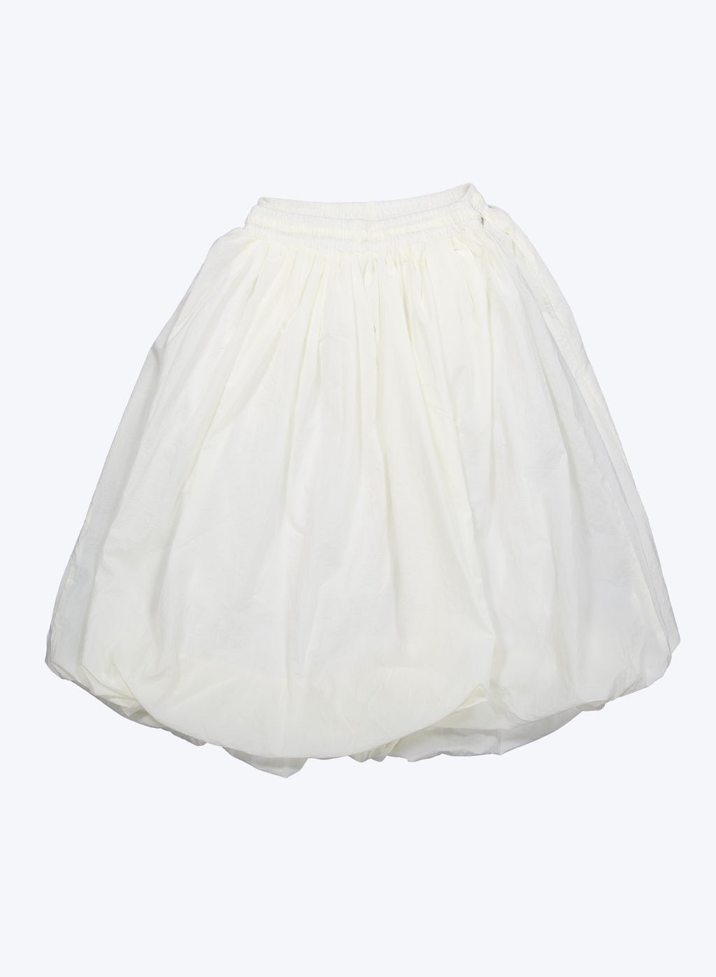 Crispy Balloon Hem Midi Skirt