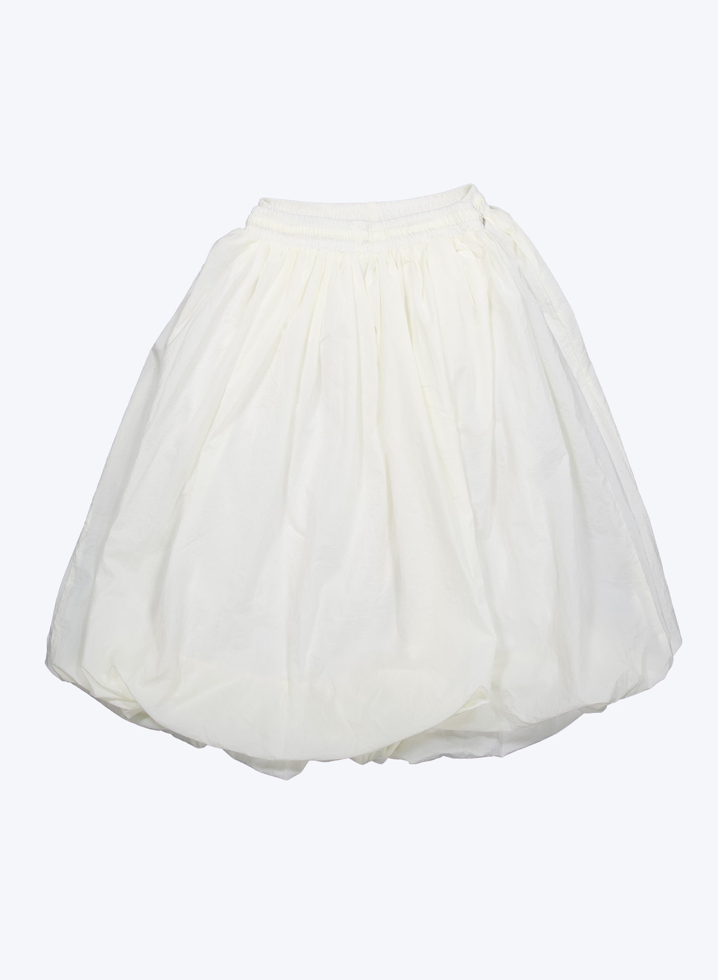 Crispy Balloon Hem Midi Skirt