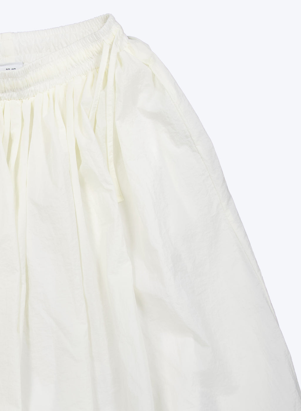 Crispy Balloon Hem Midi Skirt