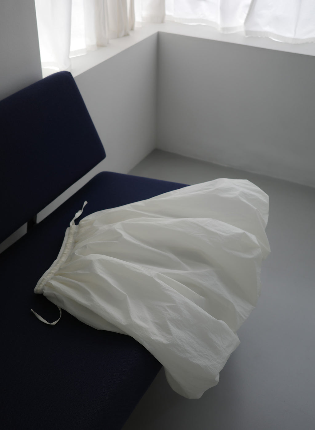 Crispy Balloon Hem Midi Skirt