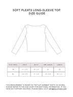 Soft Pleats Long-Sleeve Top ㅡ Cream