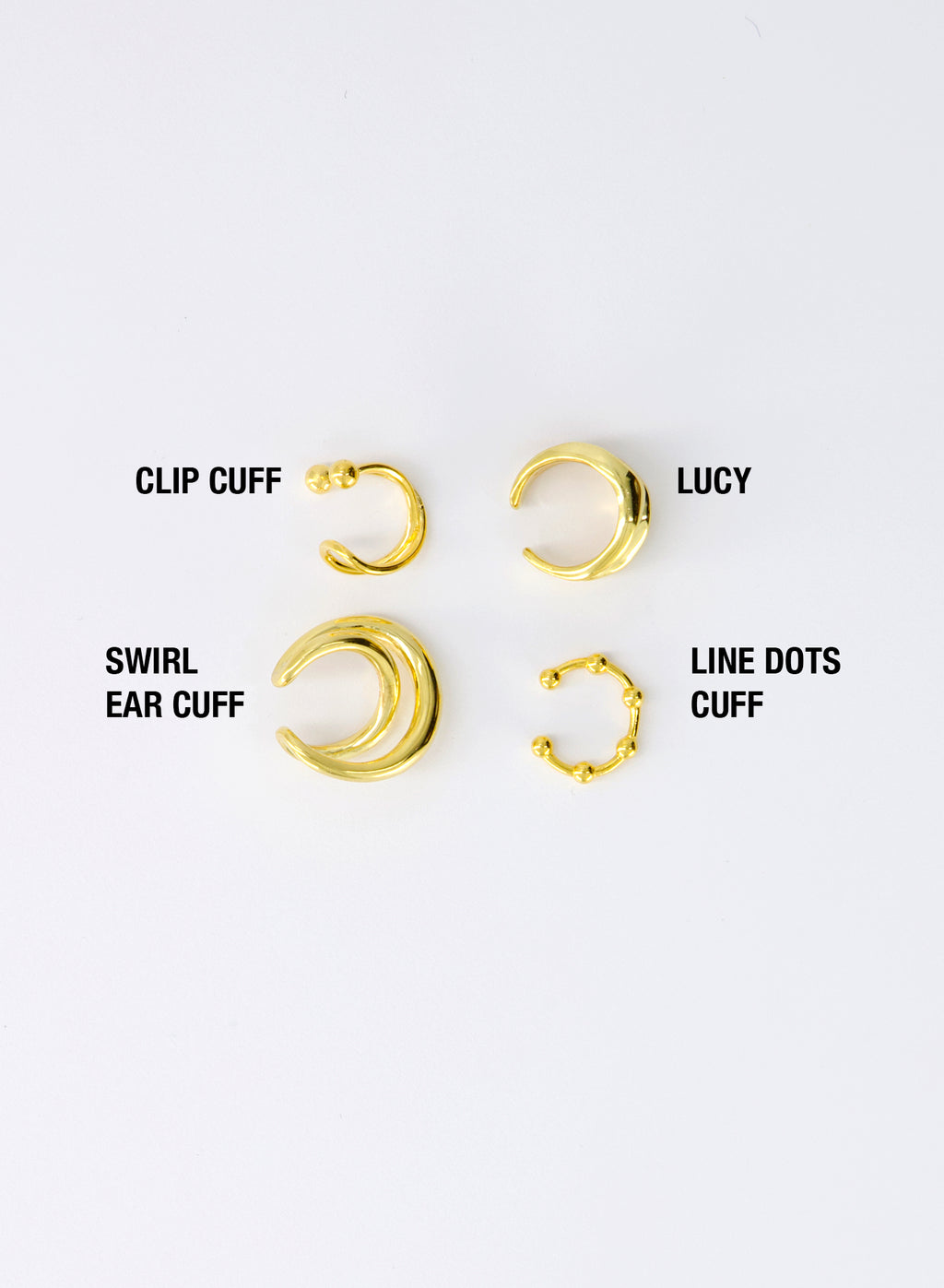 LINE DOTS EAR-CUFF