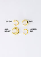 LINE DOTS EAR-CUFF