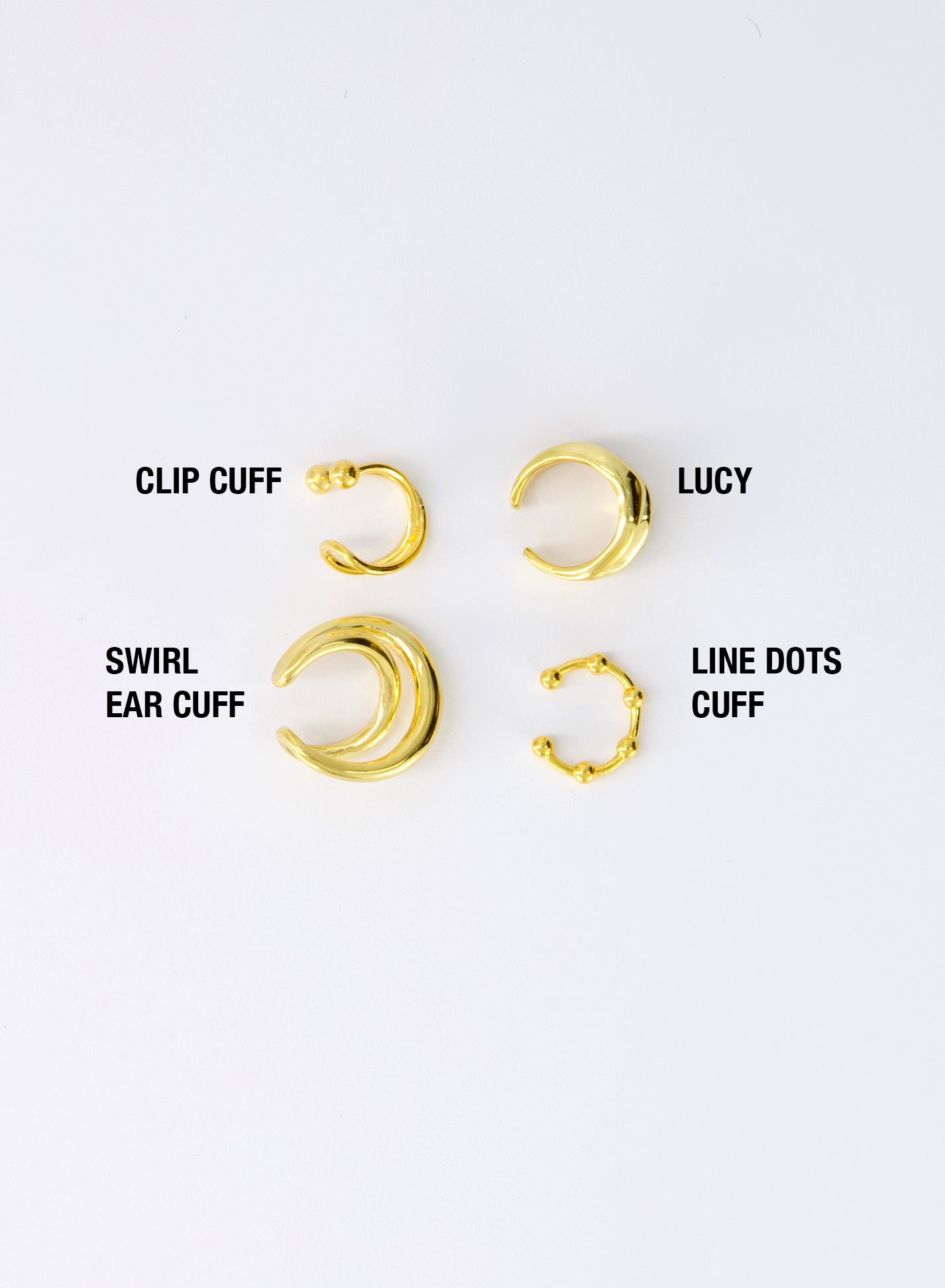 LINE DOTS EAR-CUFF
