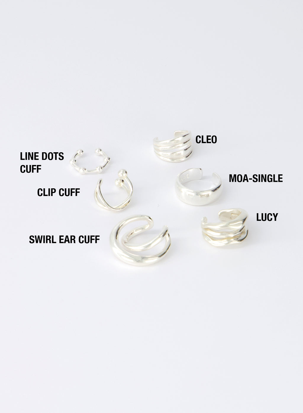 LINE DOTS EAR-CUFF