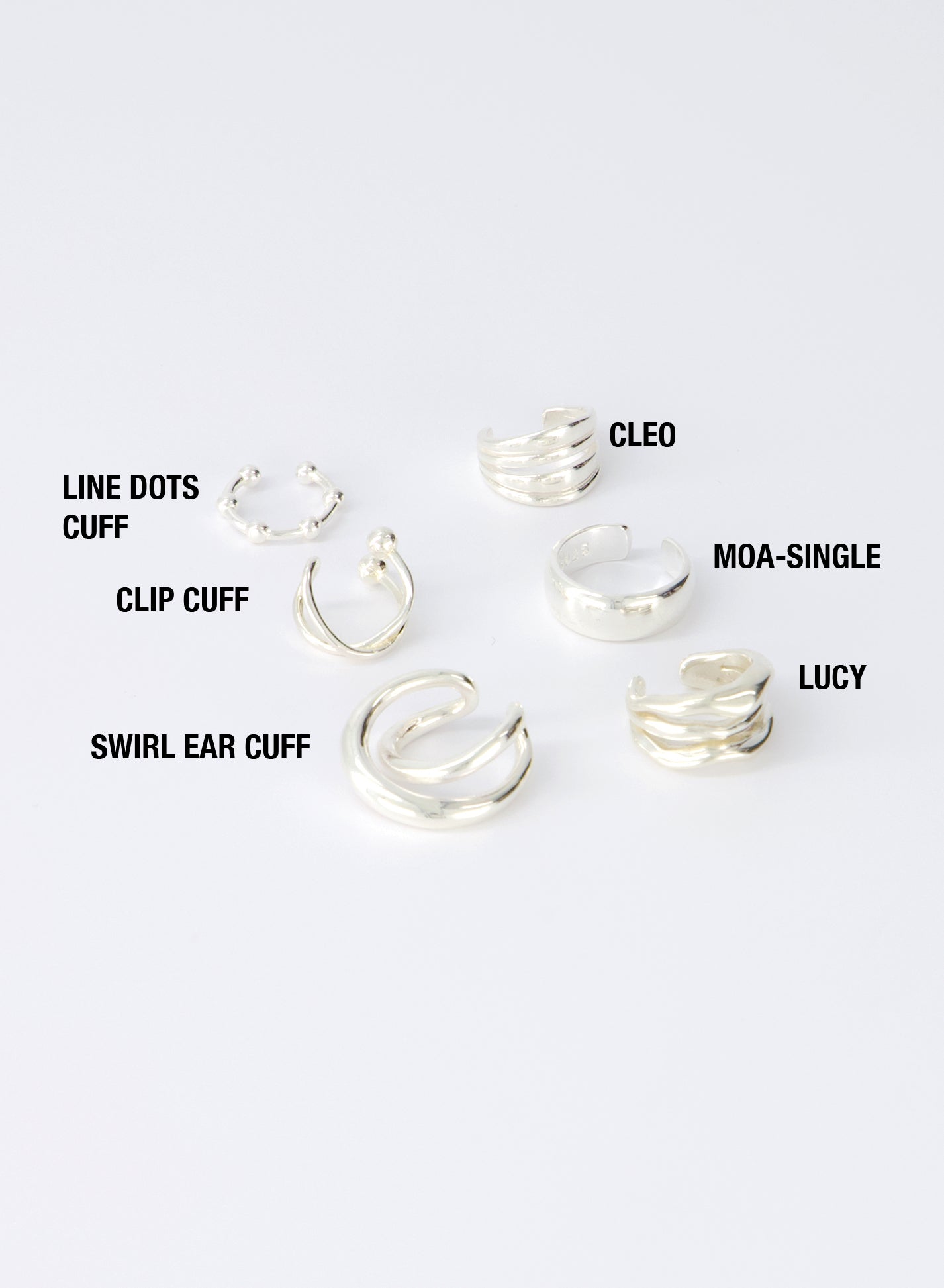 LINE DOTS EAR-CUFF