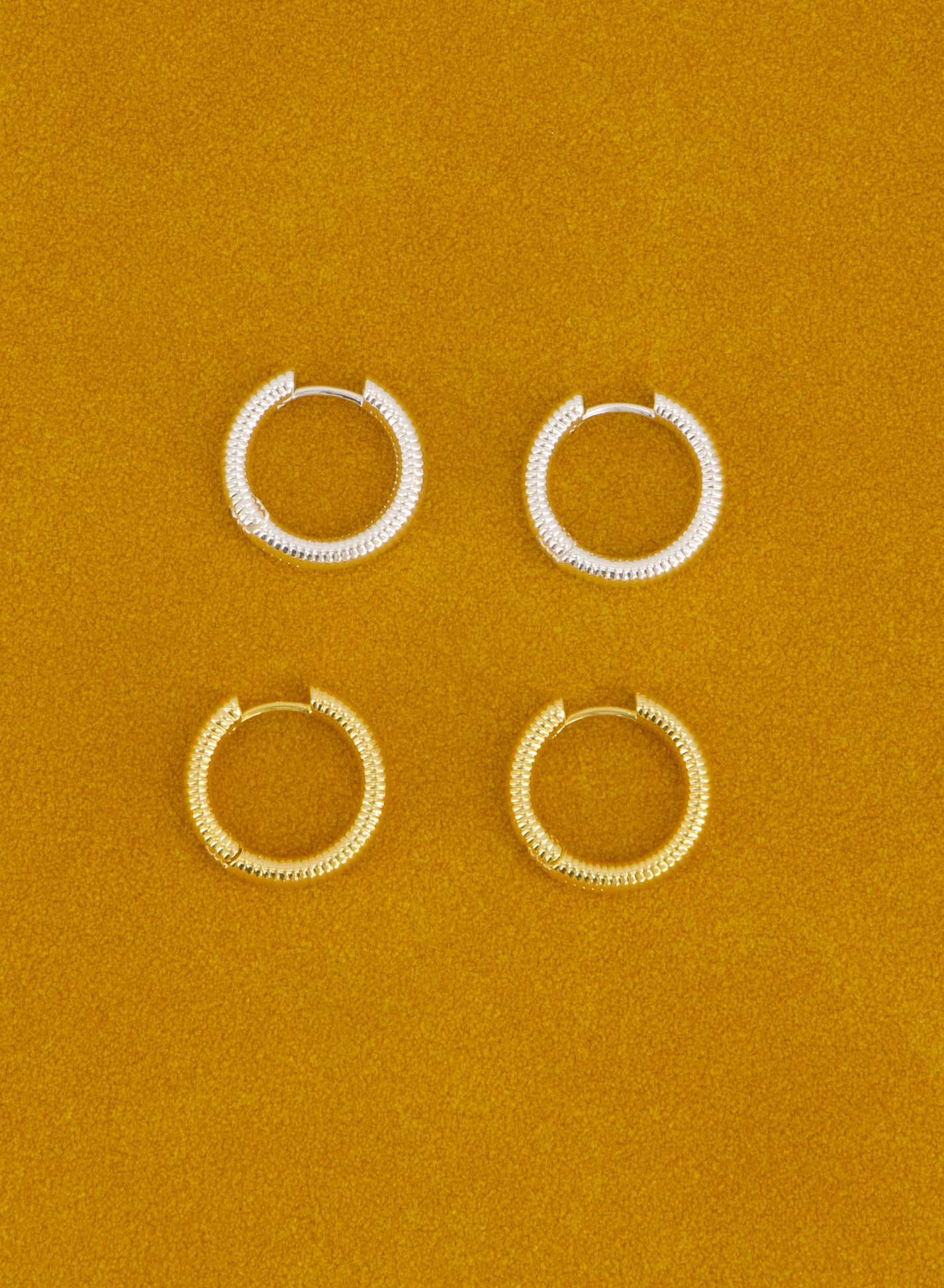 Snake Hoops • Silver