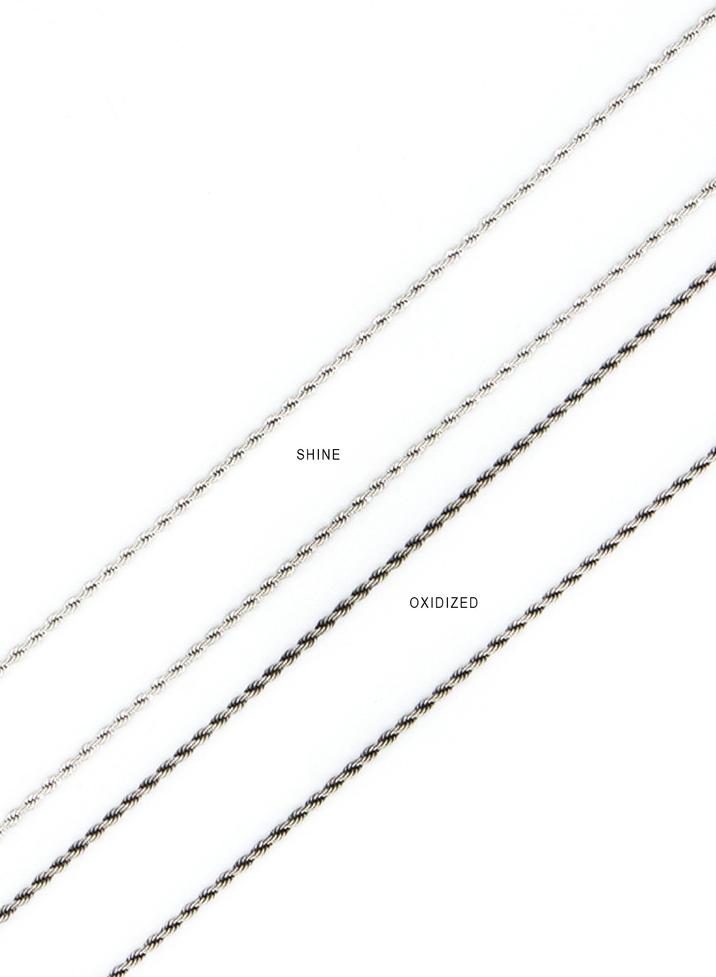 FRENCH ROPE NECKLACE [Oxidized]