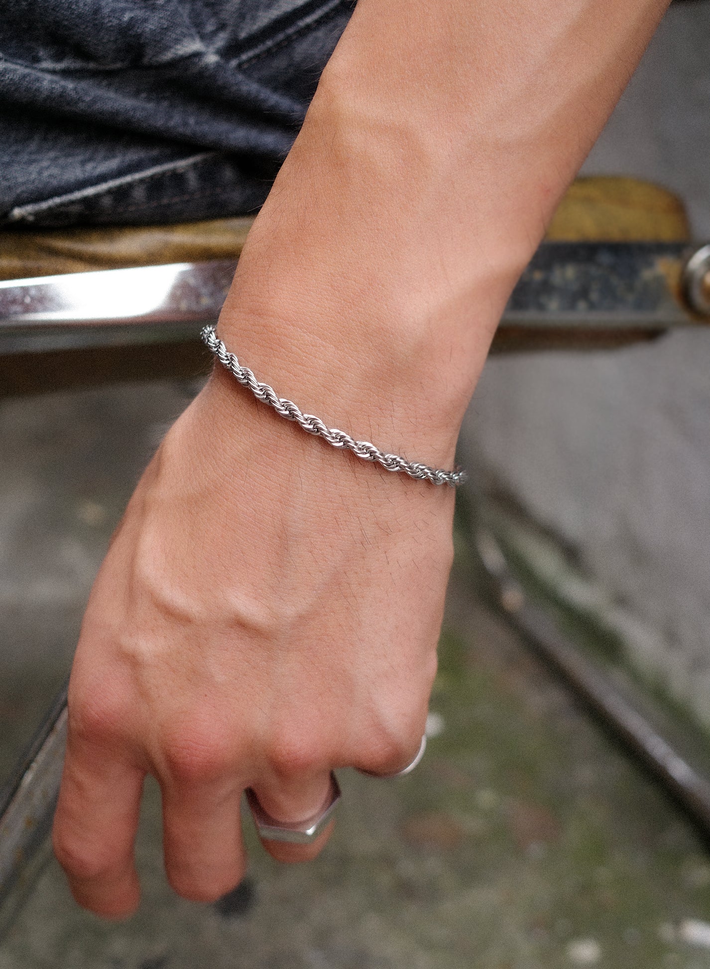 FRENCH ROPE BRACELET [Polished] — 4mm