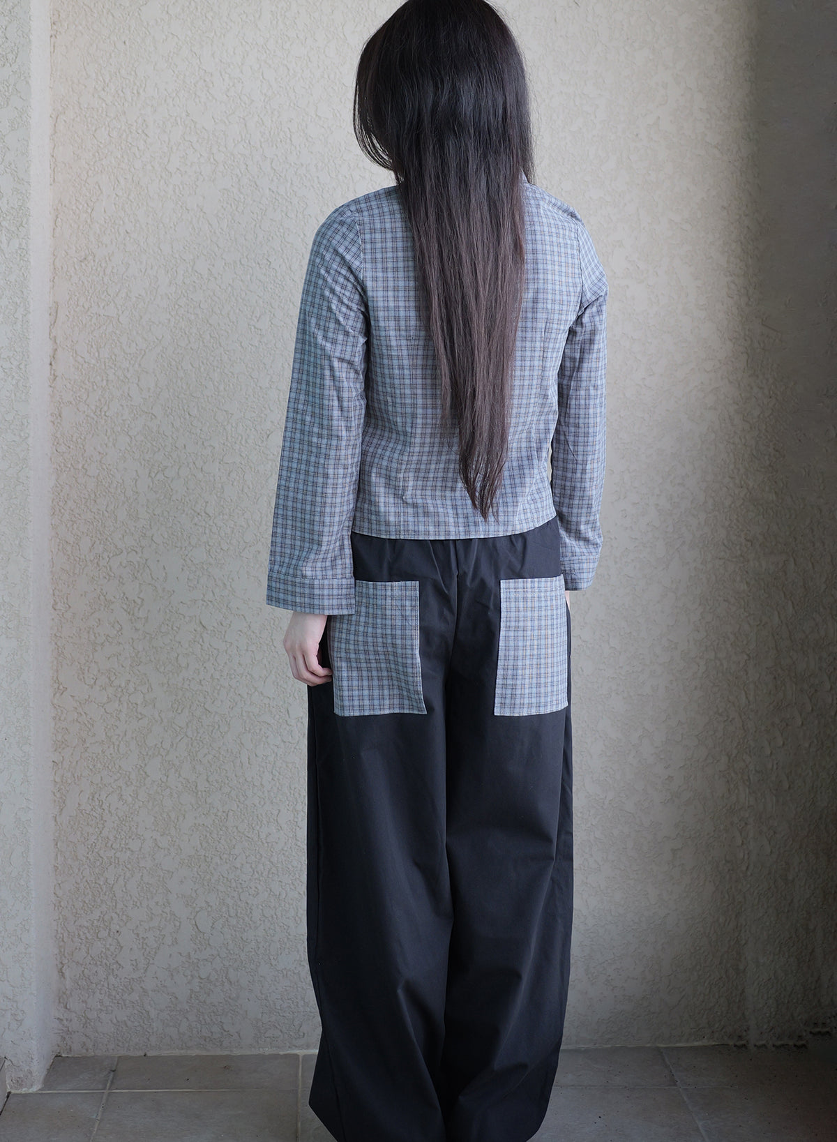 [Set] Cookie Set-Up Shirt & Pants - Grey
