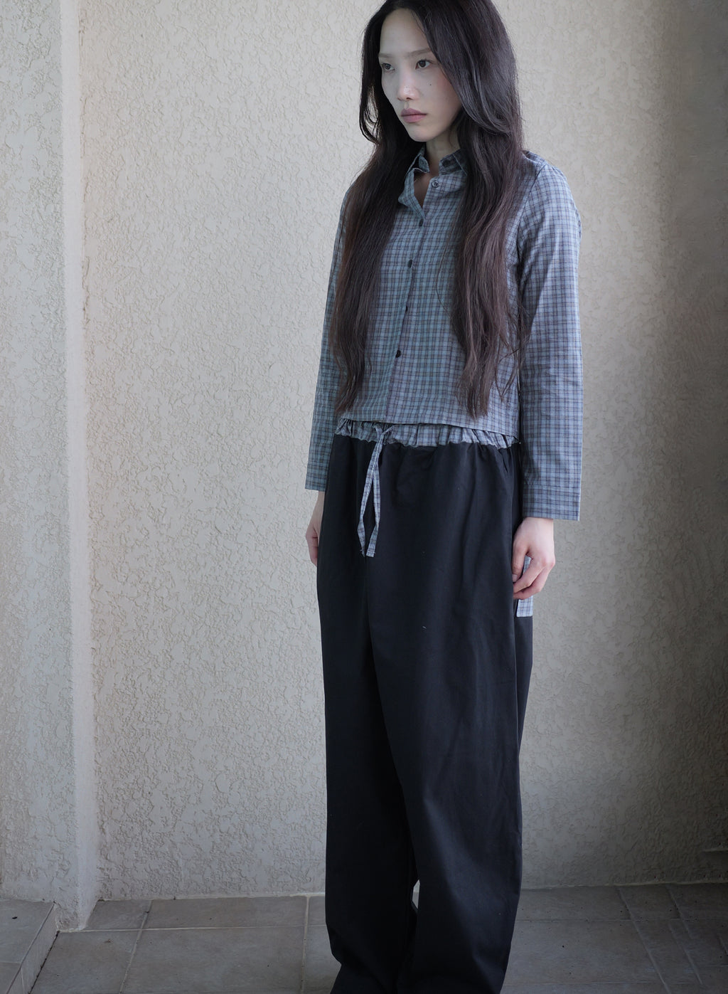 [Set] Cookie Set-Up Shirt & Pants - Grey