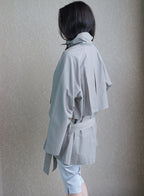 Low Trench Jacket - Warm Grey