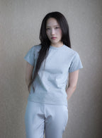 Basic 90's Cropped Tee - Grey