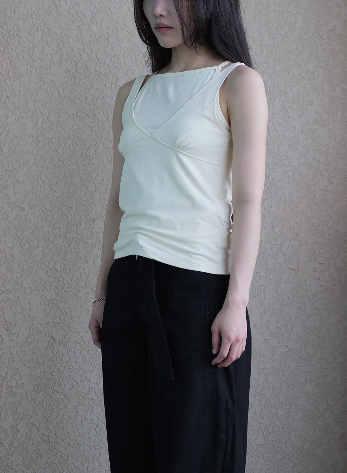 Layered Slip Tee Set - Butter