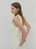 Classic Whole-Garment Knit Maxi Dress -  Ivory