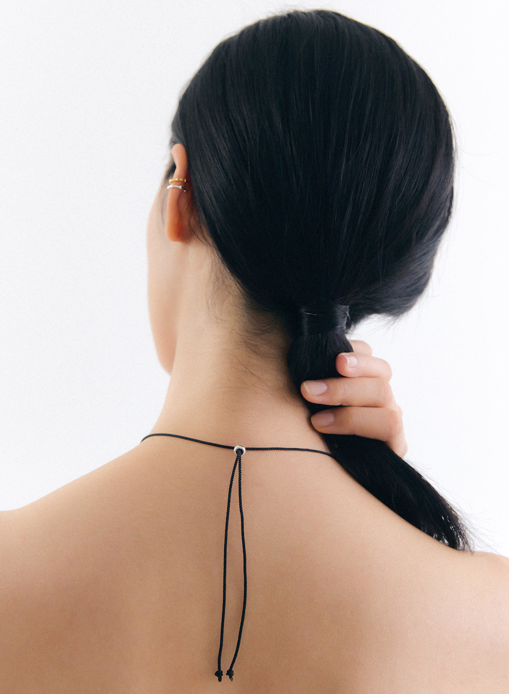 LINE DOTS EAR-CUFF