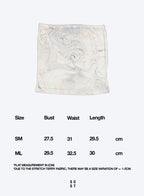 Marble Terry Tube Top - Cream