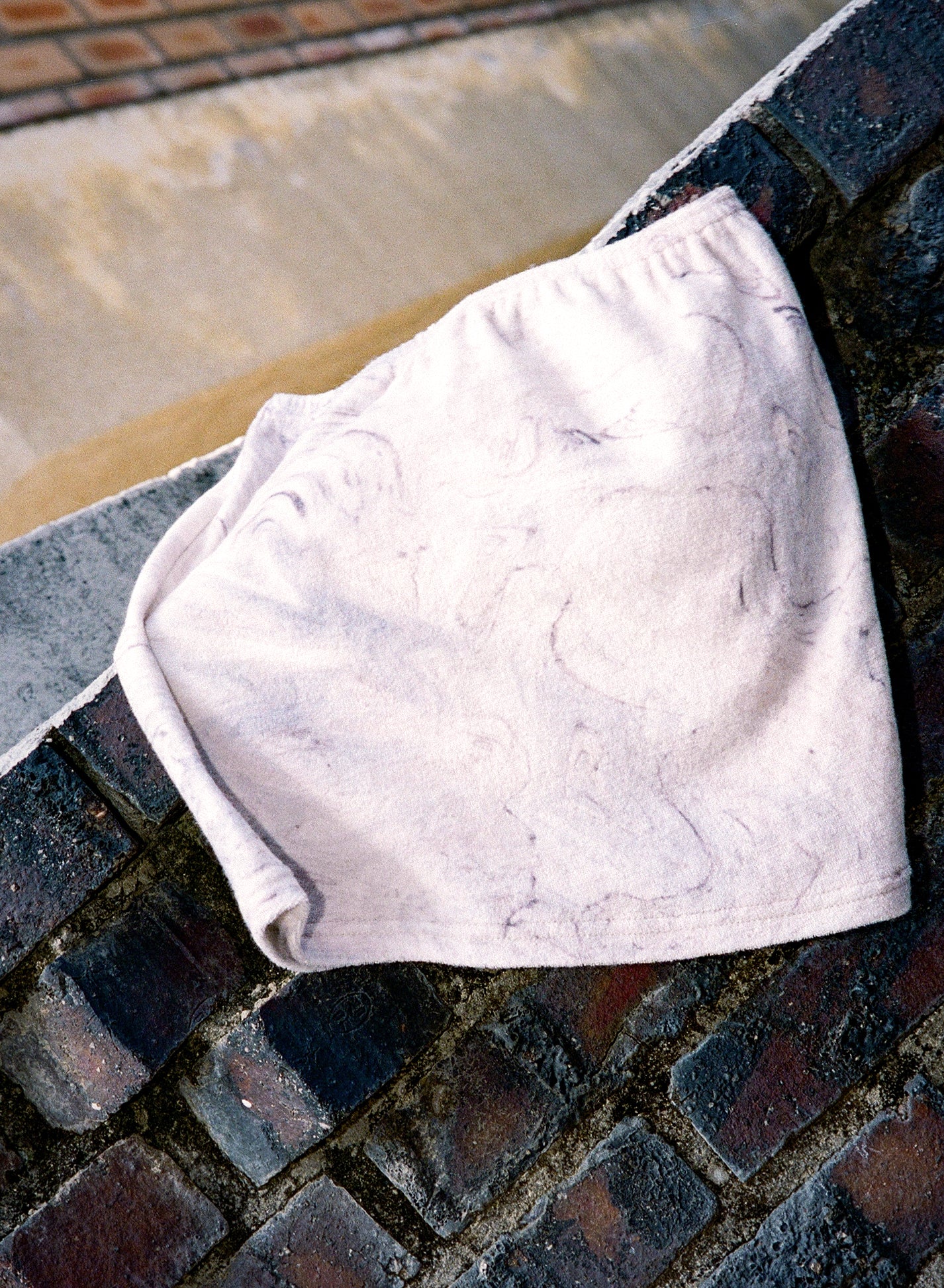 [40%OFF] Marble Terry Tube Top - Cream