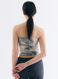 Marble Terry Tube Top - Grey