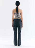 Marble Terry Tube Top - Grey
