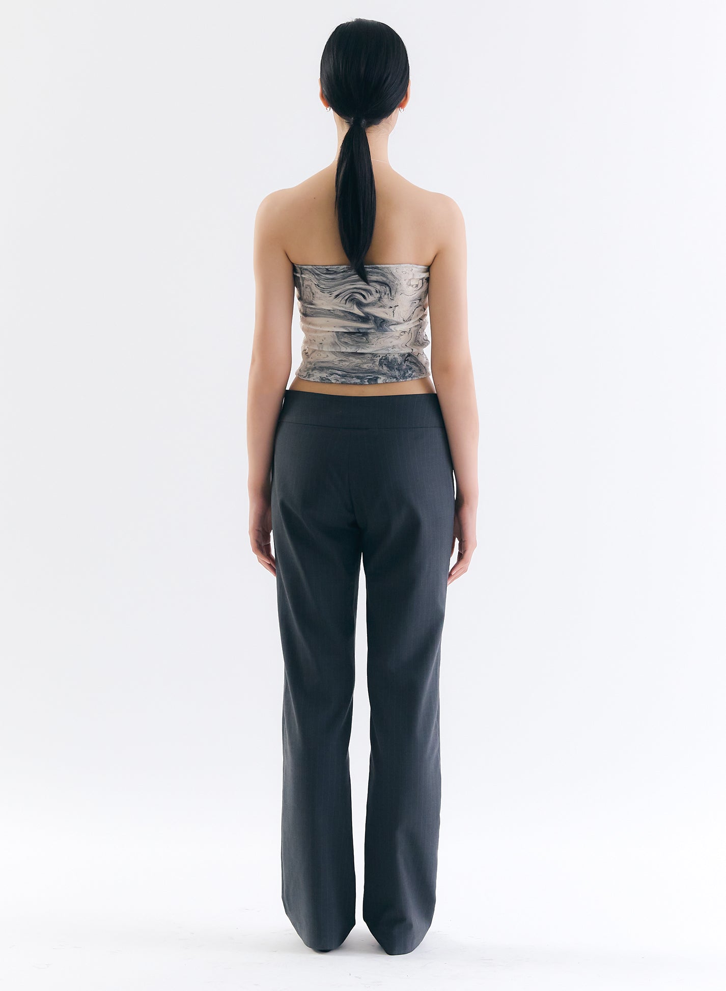 [40%OFF] Marble Terry Tube Top - Grey