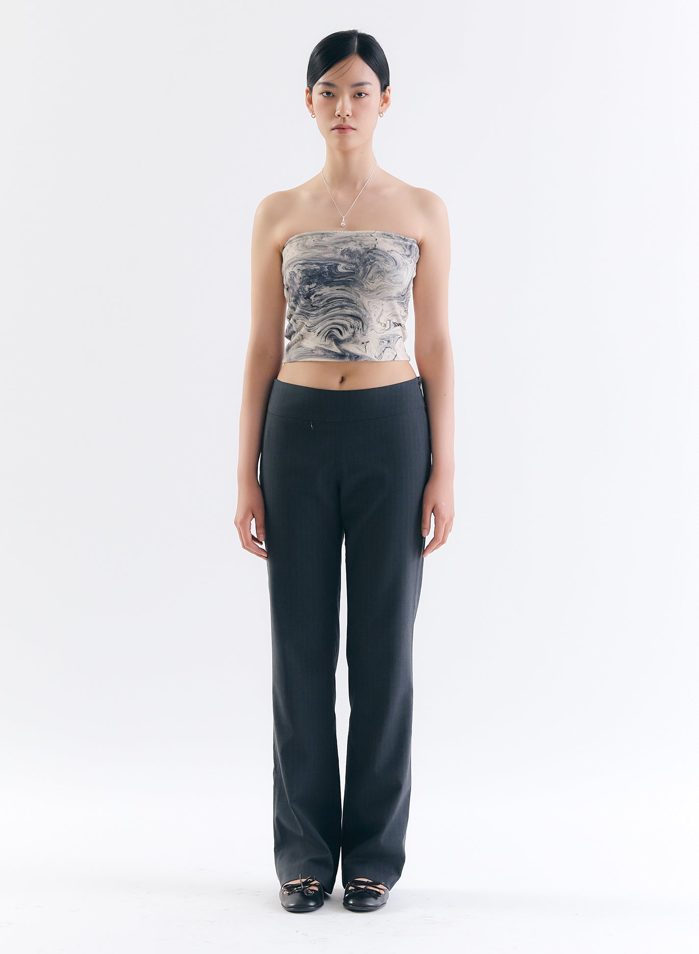 [40%OFF] Marble Terry Tube Top - Grey